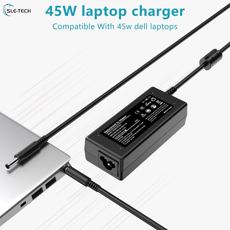 SLE-TECH 45W AC Adapter Charger Compatible with Dell Inspiron 15 3000 500015-3552 3555 3558 3565 3567 5551 5552 5555 5558 5559 5565 5567 5568 5578 7558 7568 7569 7579 - Image 5